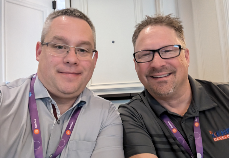 Brian McKeiver and Brendan Kehren at Kentico Connections Miami 2024